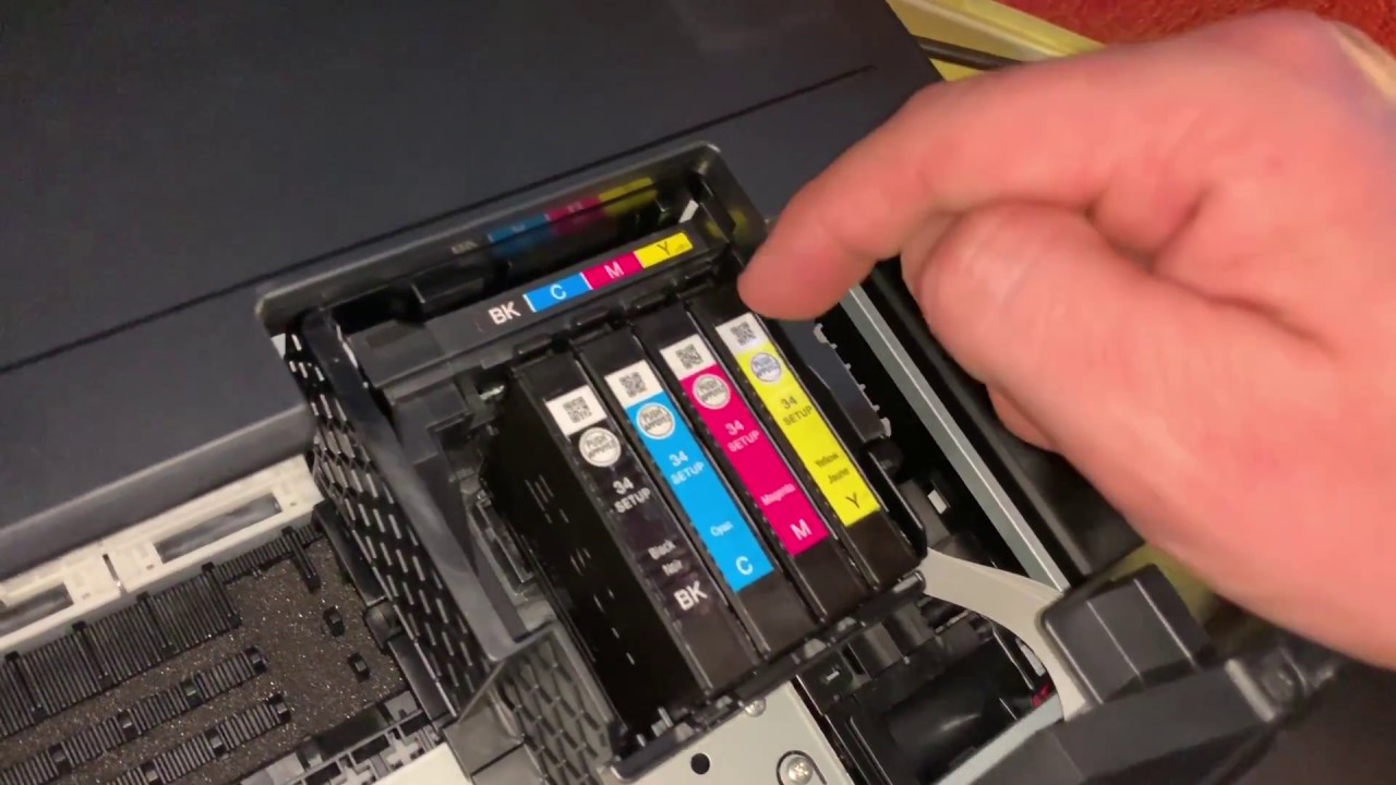 changer une cartouche d'encre d'une imprimante