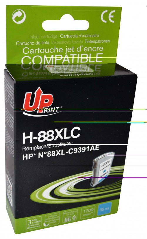 UP-H-88XLC-HP C9391-N°88XL-REMA-C