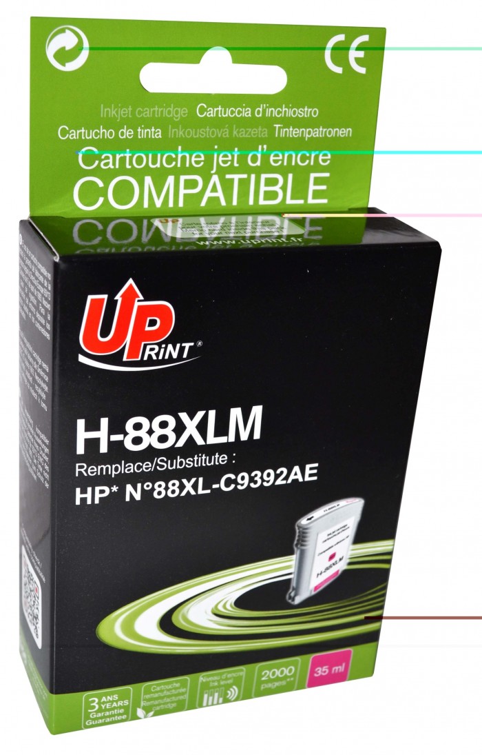 UP-H-88XLM-HP C9392-N°88XL-REMA-M