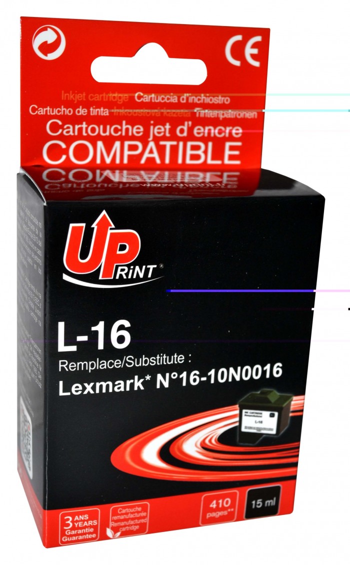 UP-L-16-LEXMARK 10N0016/DELL 529-530-Z13/N°16-REMA-BK