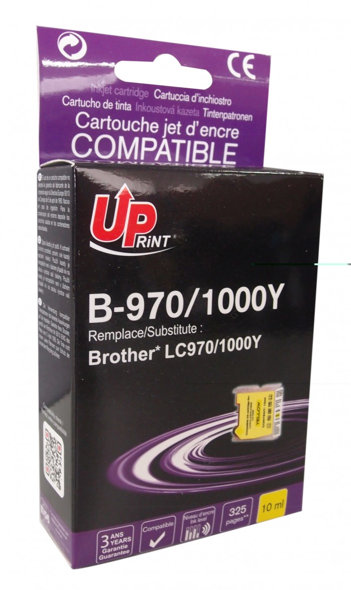 UP-B-970/1000Y-BROTHER UNIV DCP 150/150C/135C/130C/MFC-260/240C-LC970/1000-Y