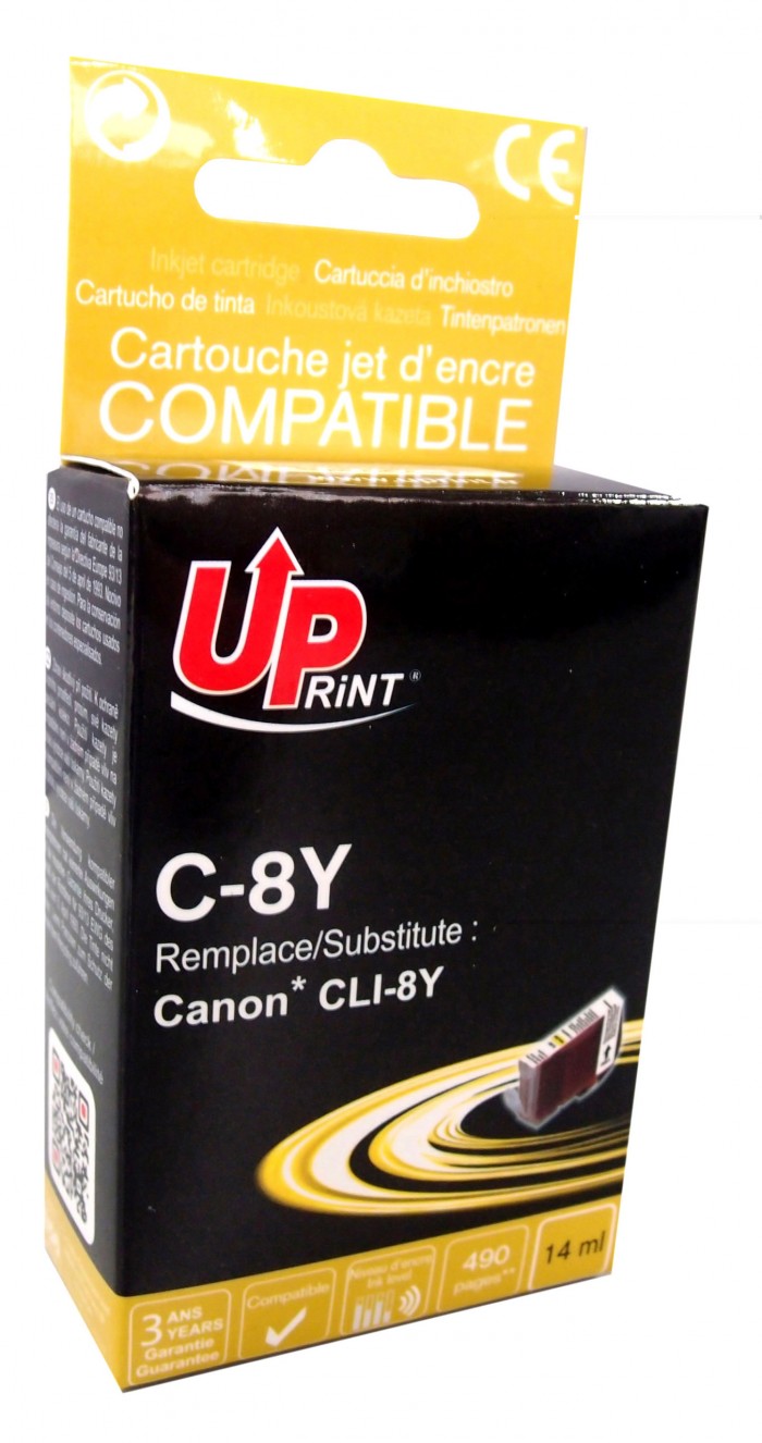 UP-C-8Y-CANON IP 4200-CLI8-WITH CHIP-Y