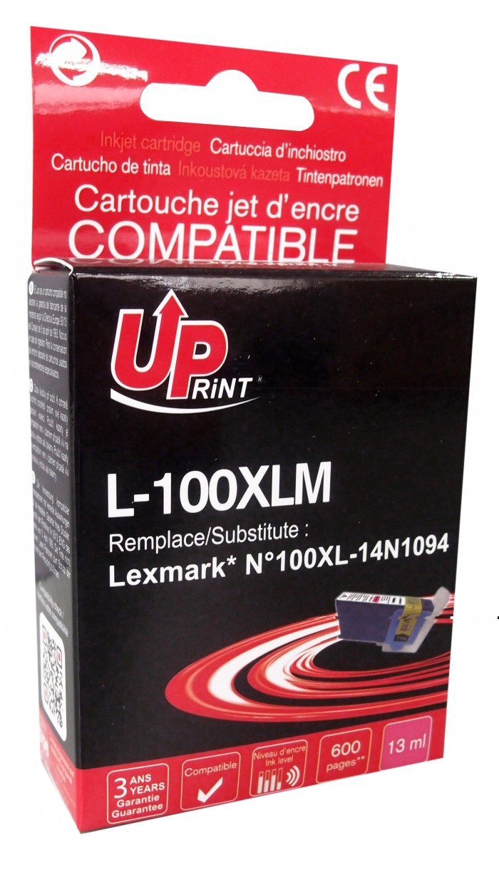 UP-L-100XLM-LEXMARK PRO205/805/905-N°100XL-M