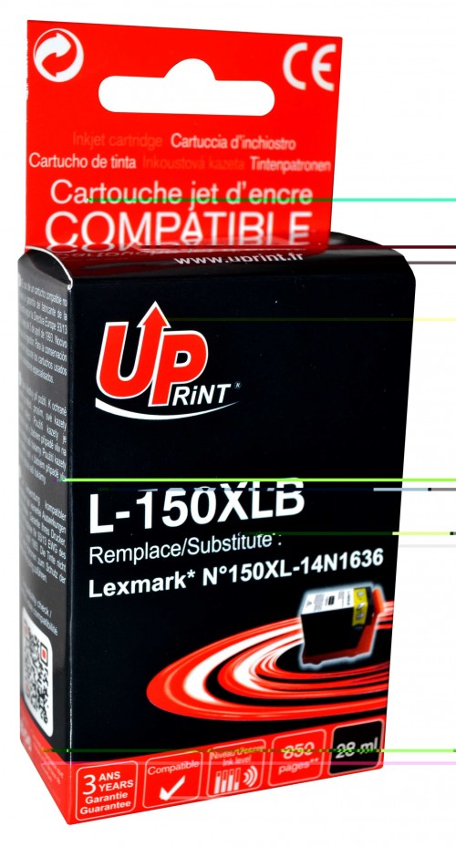 UP-L-150XLB-LEXMARK S515-N°150XL/14N1614E-BK