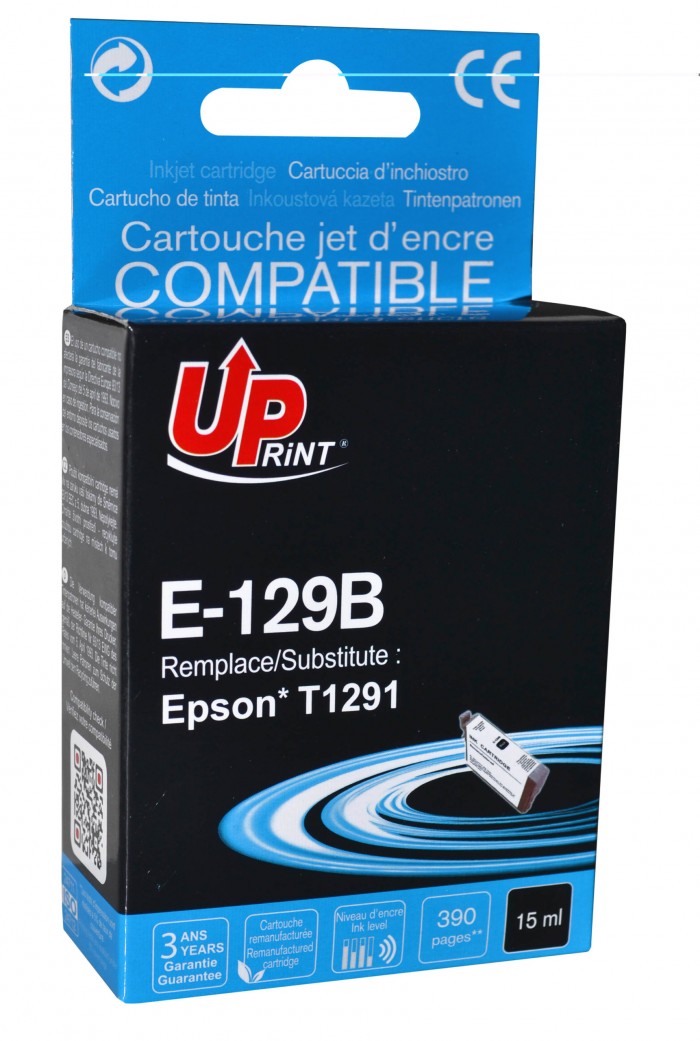 UP-E-129B-EPSON STY B42/BX525/625/925-T1291-BK-REMA