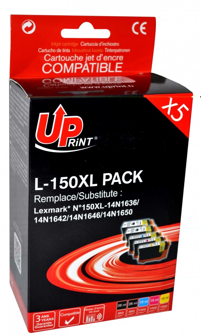 UP-L-150XL-PACK|LEXMARK S515-N°150XL-(2BK+C+M+Y)