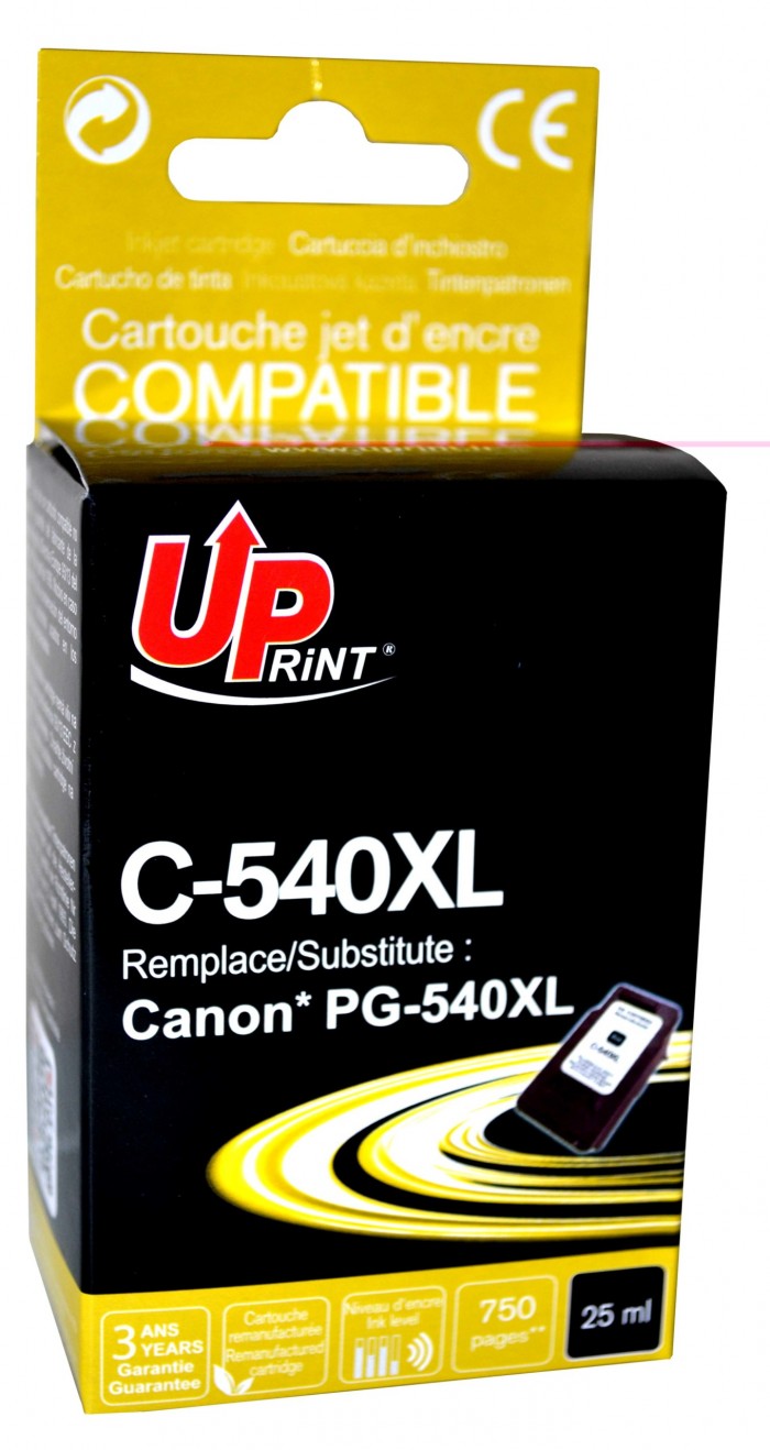 UP-C-540XL-CANON MG2150/MX375-PG540XL-REMA-BK