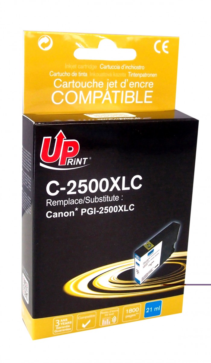 UP-C-2500XLC-CANON MAXIFY IB4050 -PGI2500XL-C