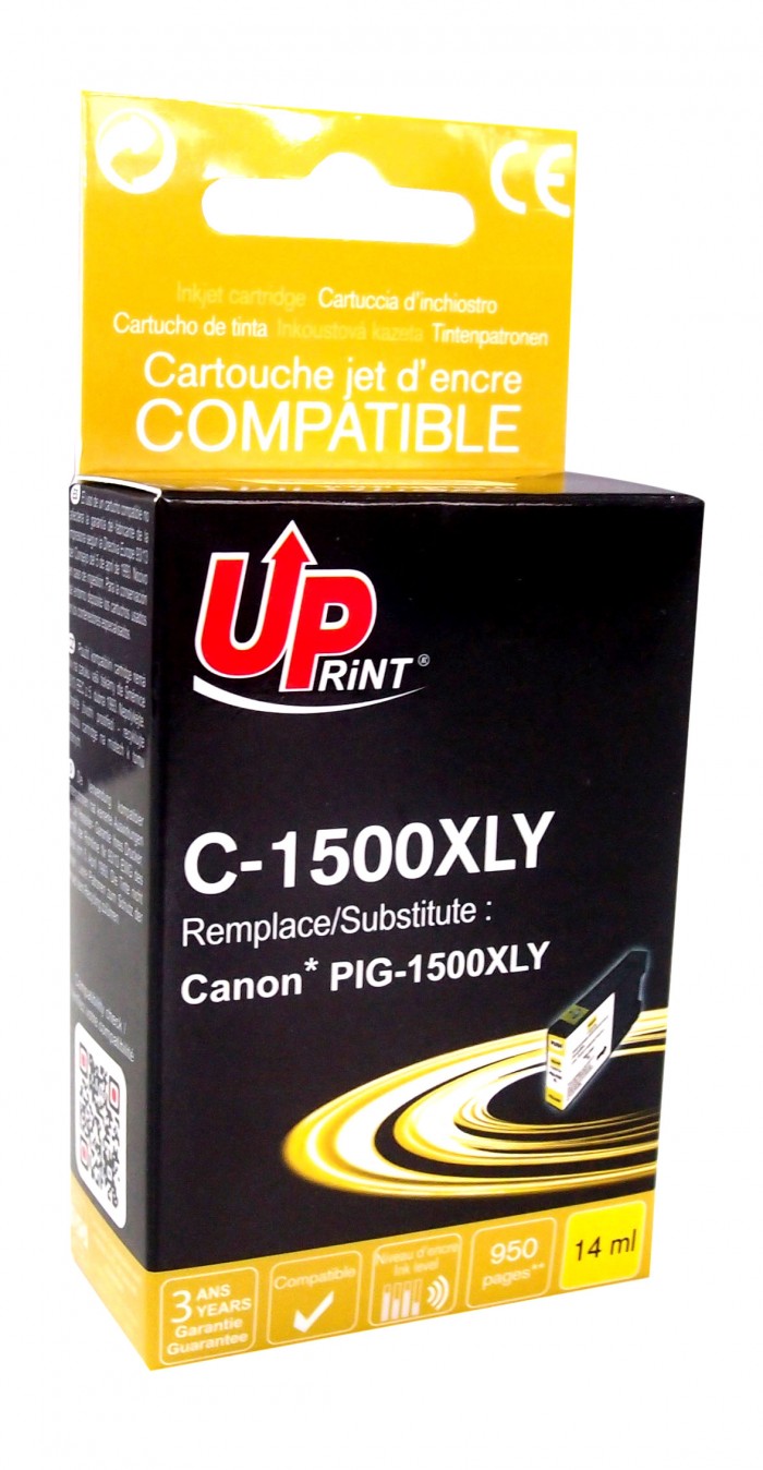 UP-C-1500XLY-CANON MAXIFY MB2050 -PGI1500XL-Y