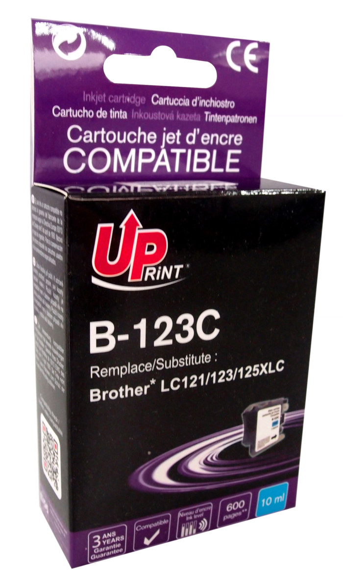 UP-B-123C-BROTHER DCPJ4110DW-NEW CHIP V3-LC123-C