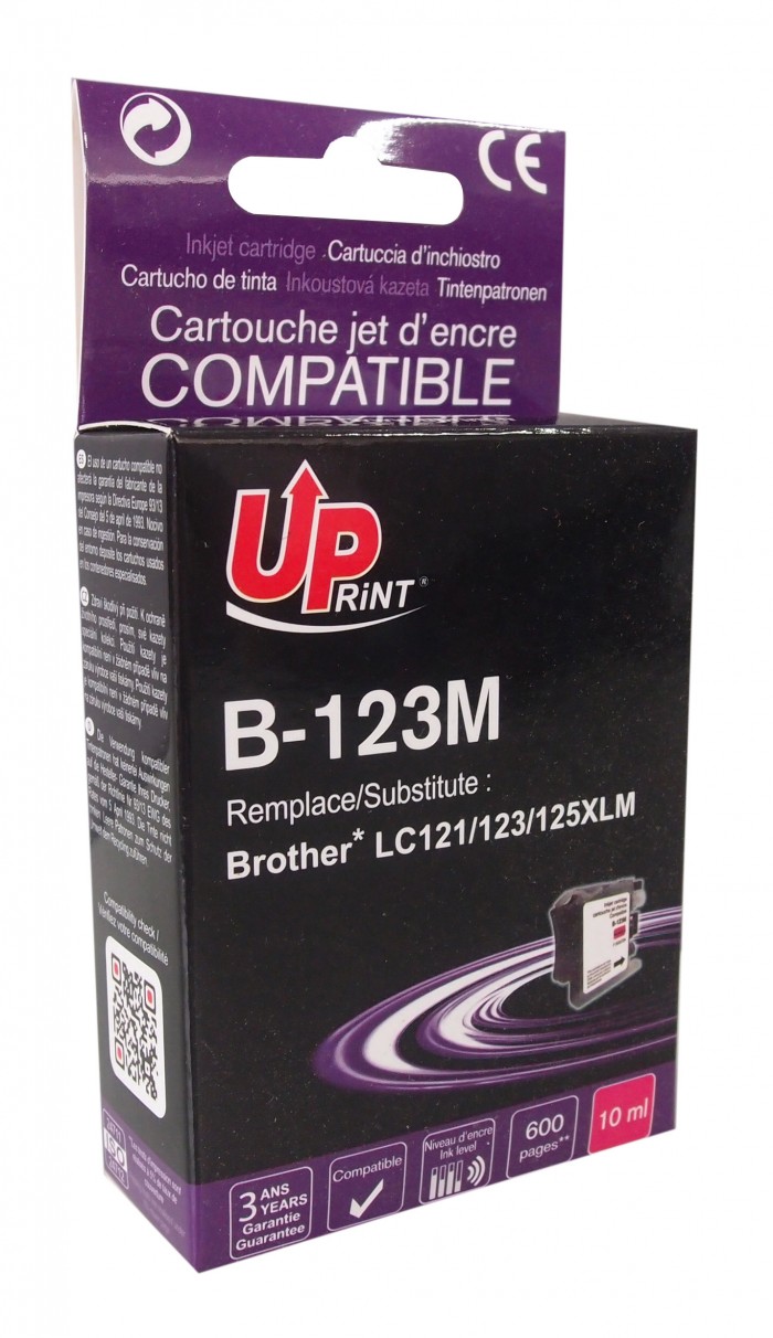 UP-B-123M-BROTHER DCPJ4110DW-NEW CHIP V3-LC123-M