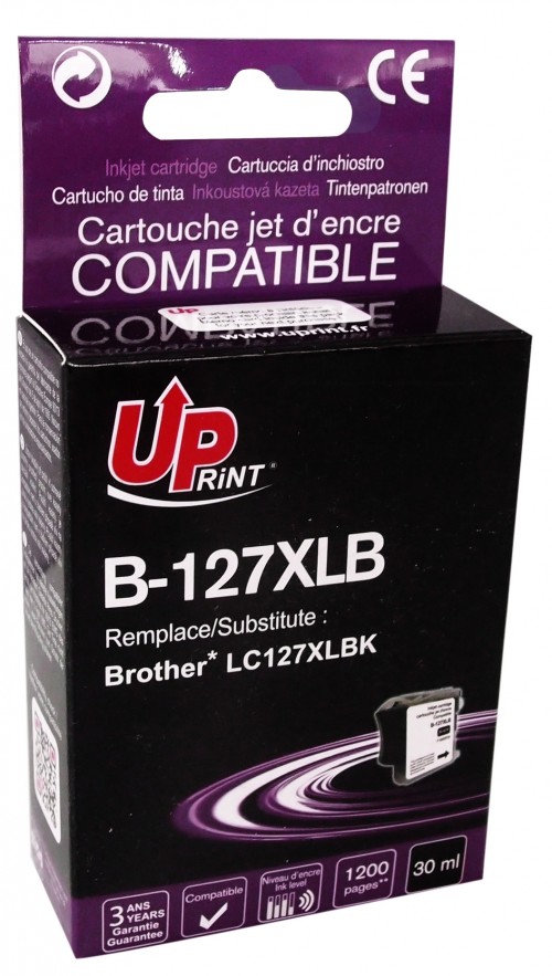 UP-B-127XLB-BROTHER DCPJ4110DW-LC127XL NEW CHIP 3-BK