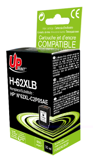 UP-H-62XLB-HP C2P05AE-N°62XL-REMA-BK