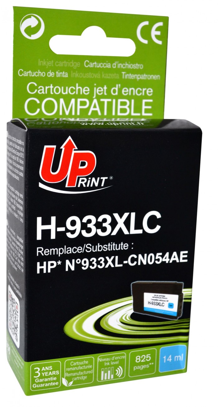 UP-H-933XLC-HP CN054A-N°933XL-CHIP V4-REMA-C