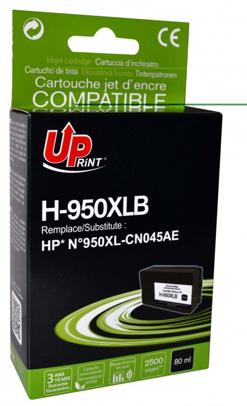 UP-H-950XLB-HP CN045AE-N°950XL-NEW CHIP V4-REMA-BK