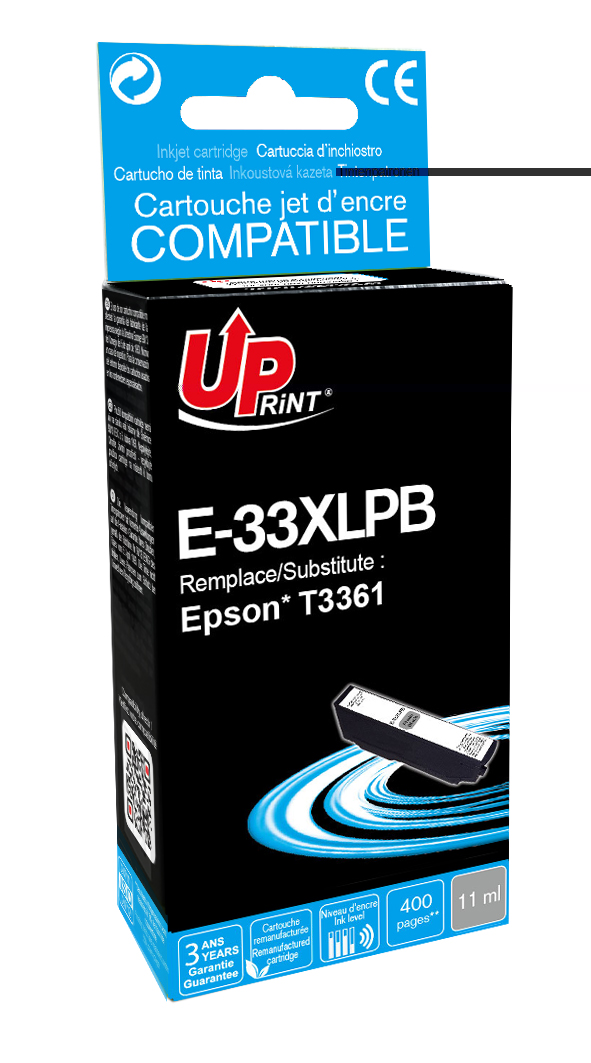UP-E-33XLPB-EPSON XP-530/630/635/830-T3361-PBK