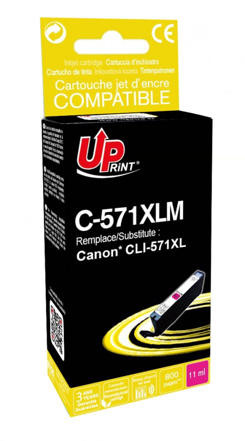UP-C-571XLM-CANON MG5750/7750-CLI 571XL-M-REMA