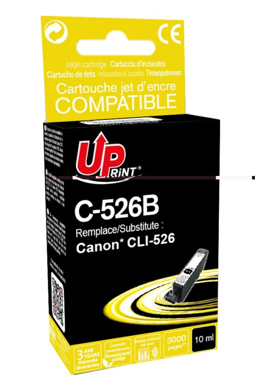 UP-C-526B-CANON IP4850/4950-CLI 526-WITH CHIP-BK-REMA