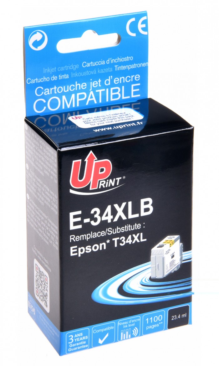 UP-E-34XLB-EPSON WF3720/WF3725-T3471-BK