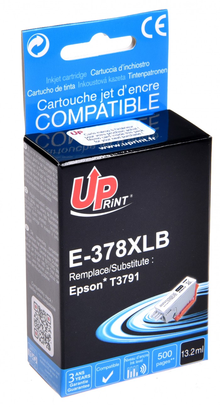 UP-E-378XLB-EPSON XP8500/85050-T3791-BK#