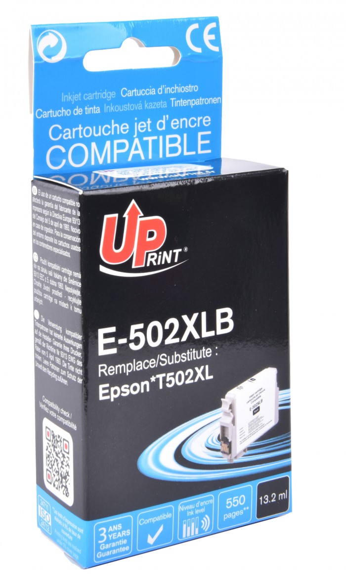 UP-E-502XLB-EPSON XP 5105/5100-C13T02W14010-BK