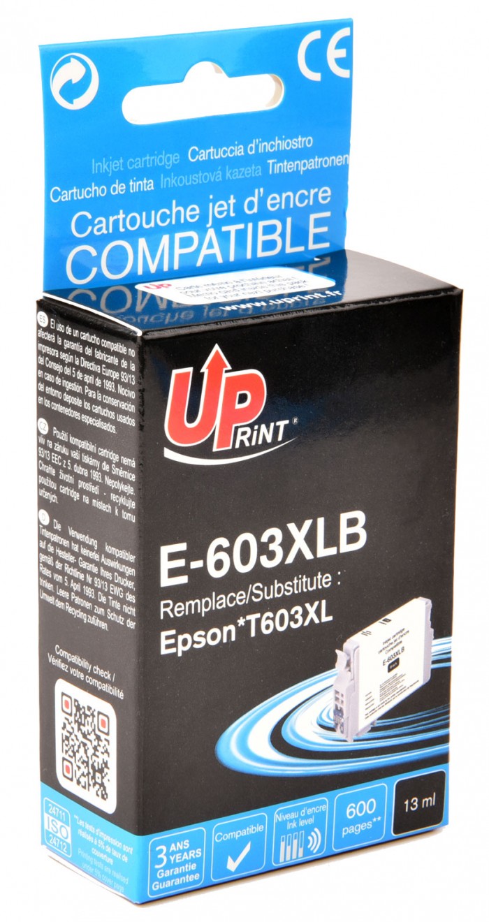 UP-E-603XLB-EPSON XP-2100/3100/4100-C13T03A14010-BK