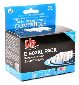UP-E-603XL-PACK 4|EPSON XP-2100/3100/4100-C13T03A64010-BK/C/M/Y