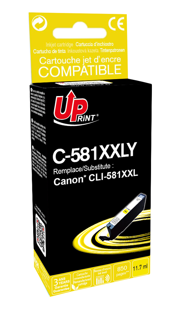 UP-C-581XXLY-CANON TS8150/9150-CLI581XXL-Y