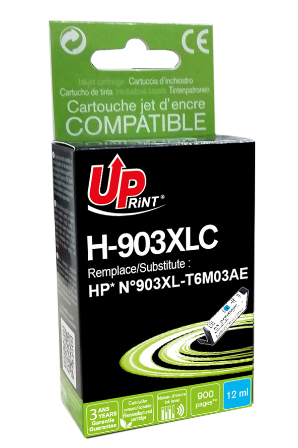 UP-H-903XLC-HP T6M03AE -N°903XL-C-REMA