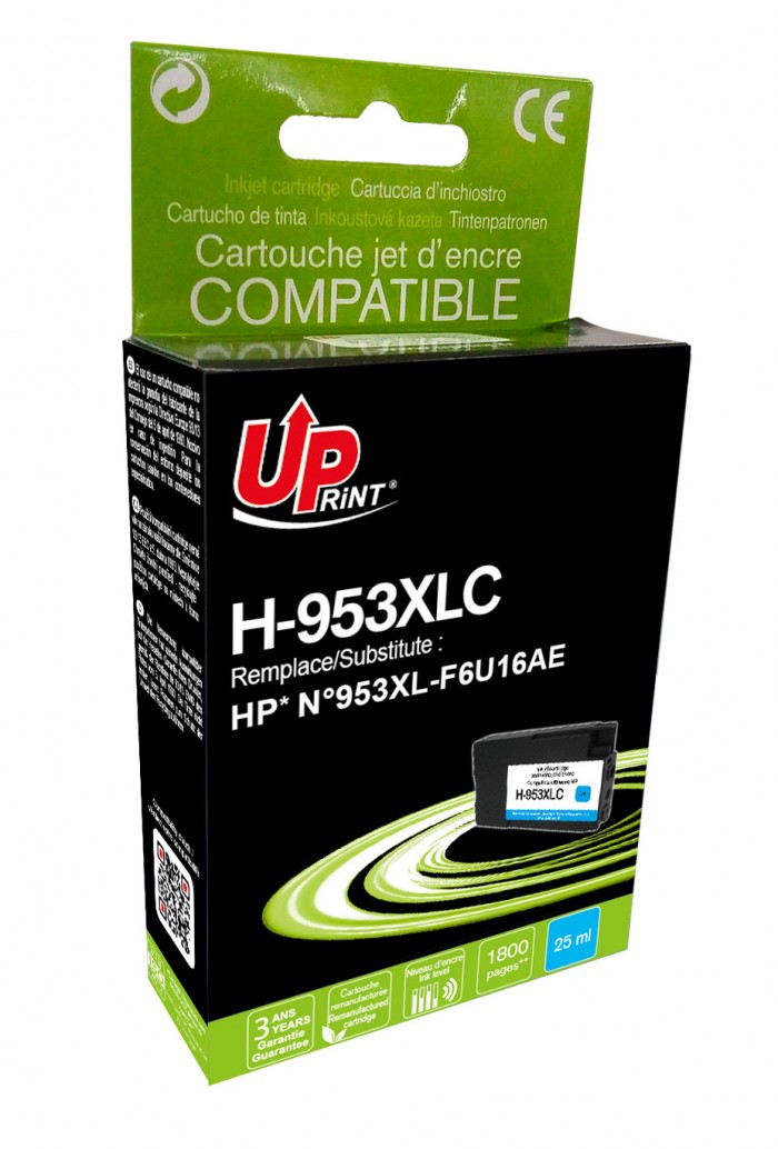 UP-H-953XLC-HP F6U16AE -N°953XL-C-REMA
